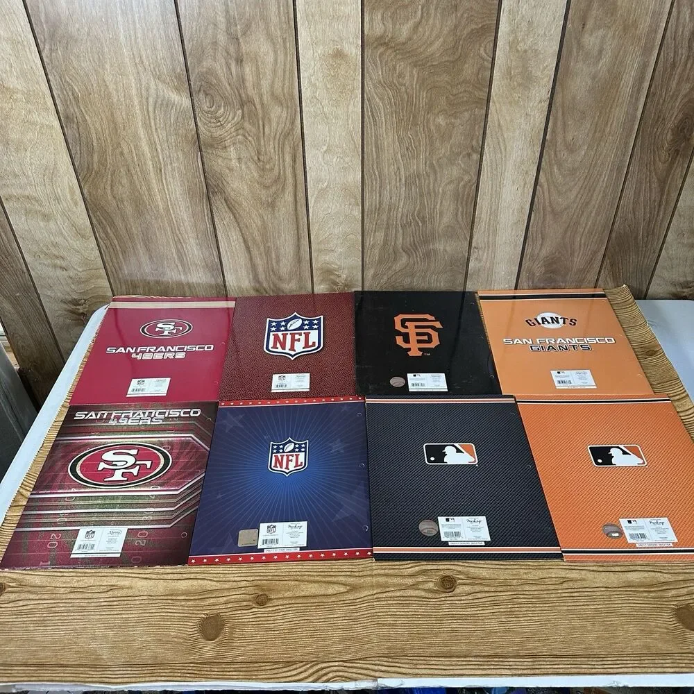 San Francisco Giants 49ers Pocket Folders C.R. Gibson Markings 9.5”x12” School‎